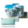 tableau avec les chutes d iguazu au bresil - version: 5 pannelli 120x99cm