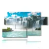 painting with iguazu falls in brazil - version: 7 pannelli 157x90cm