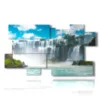 quadro con cascate iguazu in brasile - version: 10 pannelli 186x105cm