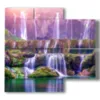 paintings of waterfalls in china - version: 4 pannelli 91x85cm