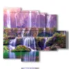 paintings of waterfalls in china - version: 5 pannelli 104x90cm