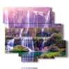 paintings of waterfalls in china - version: 6 pannelli 113x99cm