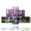 paintings of waterfalls in china - version: 6 pannelli 135x85cm