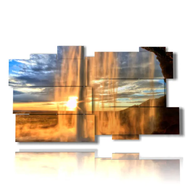 animated waterfall scene