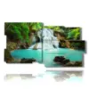 painting waterfalls in the lake - version: 10 pannelli 183x100cm