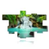 painting waterfalls in the lake - version: 16 pannelli 236x146cm