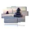 bild von bewegtem sand mit zen steinen - version: 9 pannelli 171x108cm