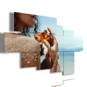 Sandbilder in der Haut