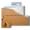 paintings sand movement with footprints by the sea - version: 4 pannelli 83x78cm