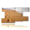 paintings sand movement with footprints by the sea - version: 9 pannelli 177x101cm