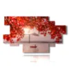 painting with photos in autumn at the lake - version: 12 pannelli 206x119cm