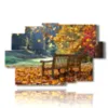 painting with beautiful autumn image - version: 9 pannelli 171x108cm