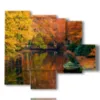 herbst druckbild - version: 5 pannelli 104x90cm