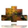 painting with autumn print - version: 6 pannelli 135x85cm