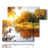 tableau avec photos d arbres en automne - version: 6 pannelli 122x96cm