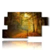 tableau avec images automne hiver - version: 7 pannelli 157x90cm