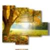 bild mit herbstbildern mit guten morgen - version: 5 pannelli 104x90cm