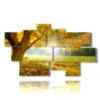 bild mit herbstbildern mit guten morgen - version: 9 pannelli 187x108cm