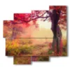 quadro con foto autunno simpatiche - version: 5 pannelli 106x98cm