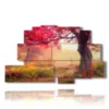 painting with nice autumn photos - version: 9 pannelli 173x103cm