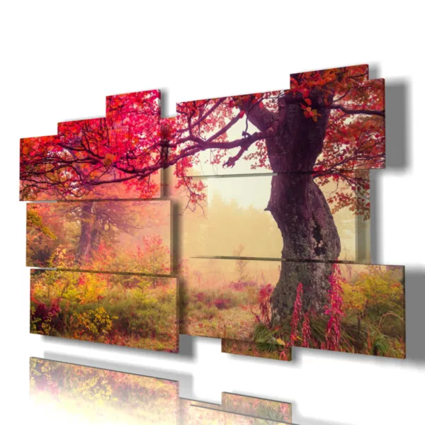 Cuadro con fotos de otoño divertidas