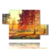 tableau en automne impression sur toile - version: 5 pannelli 128x85cm
