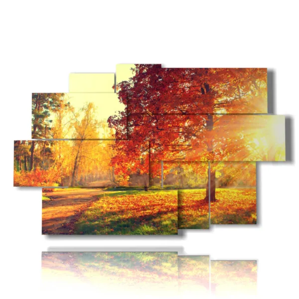 Automne impression sur toile