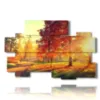 painting in autumn canvas print - version: 10 pannelli 176x115cm