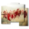 painting in an autumn poster - version: 5 pannelli 89x77cm