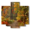 painting with photos autumn in the mountains - version: 5 pannelli 89x85cm
