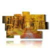 bild mit herbstwaldfotos - version: 9 pannelli 182x107cm