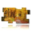 bild mit herbstwaldfotos - version: 10 pannelli 186x105cm