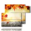 tableau d automne et d estampes de feuilles - version: 6 pannelli 122x96cm