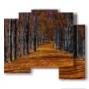bild mit herbstzeichnungen drucken - version: 5 pannelli 89x77cm