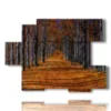 painting with autumn drawings print - version: 6 pannelli 129x94cm