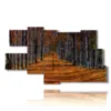 painting with autumn drawings print - version: 9 pannelli 180x103cm