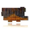 painting with autumn drawings print - version: 10 pannelli 190x110cm