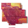 painting with painted heart in various shapes - version: 6 pannelli 113x99cm