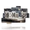 quadri con scritta home e luci - version: 10 pannelli 173x114cm