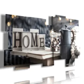 Panels with the word ''home'' and lights