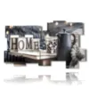 Paintings with the word ''home'' written on them.