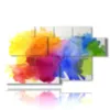modern blue green yellow and red paintings - version: 7 pannelli 157x90cm
