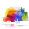 tableaux modernes bleus verts jaunes et rouges - version: 9 pannelli 173x103cm
