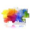modern blue green yellow and red paintings - version: 9 pannelli 182x107cm