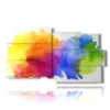 tableaux modernes bleus verts jaunes et rouges - version: 10 pannelli 183x100cm