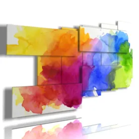 Tableaux modernes bleus et verts