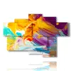 belle peinture moderne en couleur - version: 6 pannelli 136x91cm