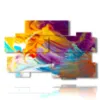 beautiful modern painting in color - version: 10 pannelli 176x115cm