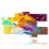 beautiful modern painting in color - version: 7 pannelli 177x102cm