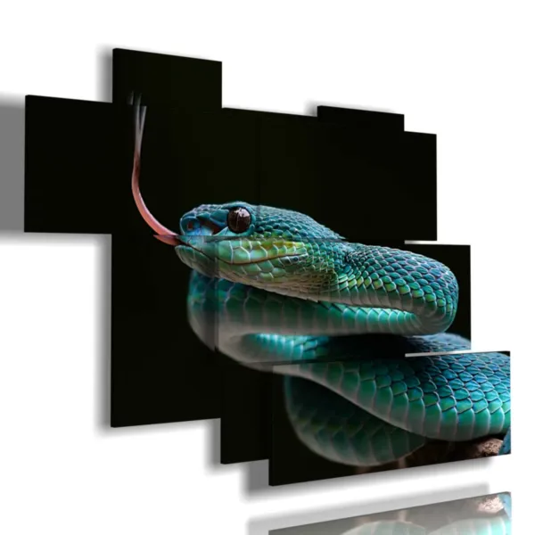 cuadros de animales de montaña coloridos